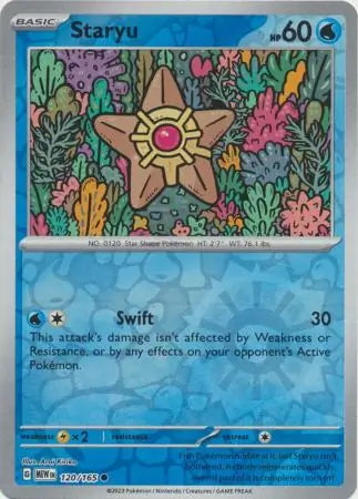 151 Set Staryu #120/165 reverse holo